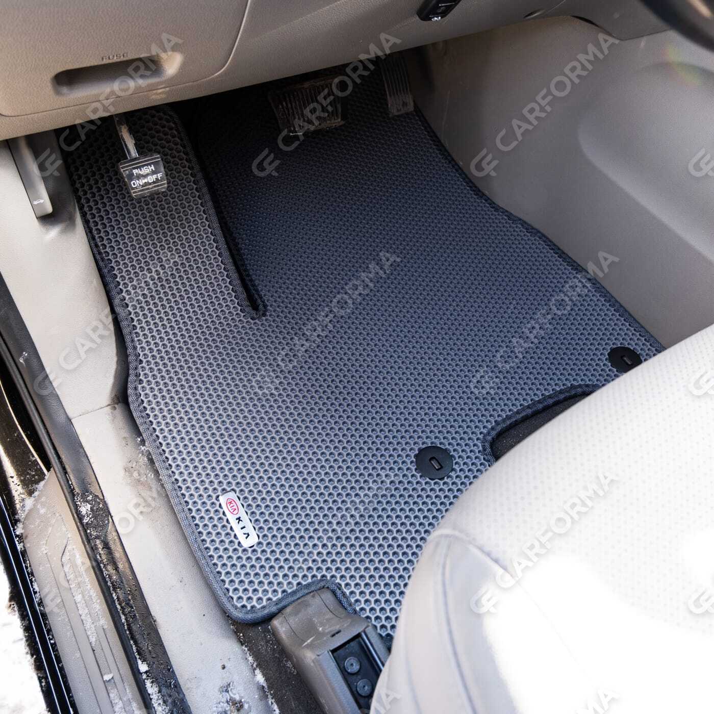 Ворсовые коврики на KIA Carnival III 7 мест 2014&nbsp;-&nbsp;2021 в Благовещенске