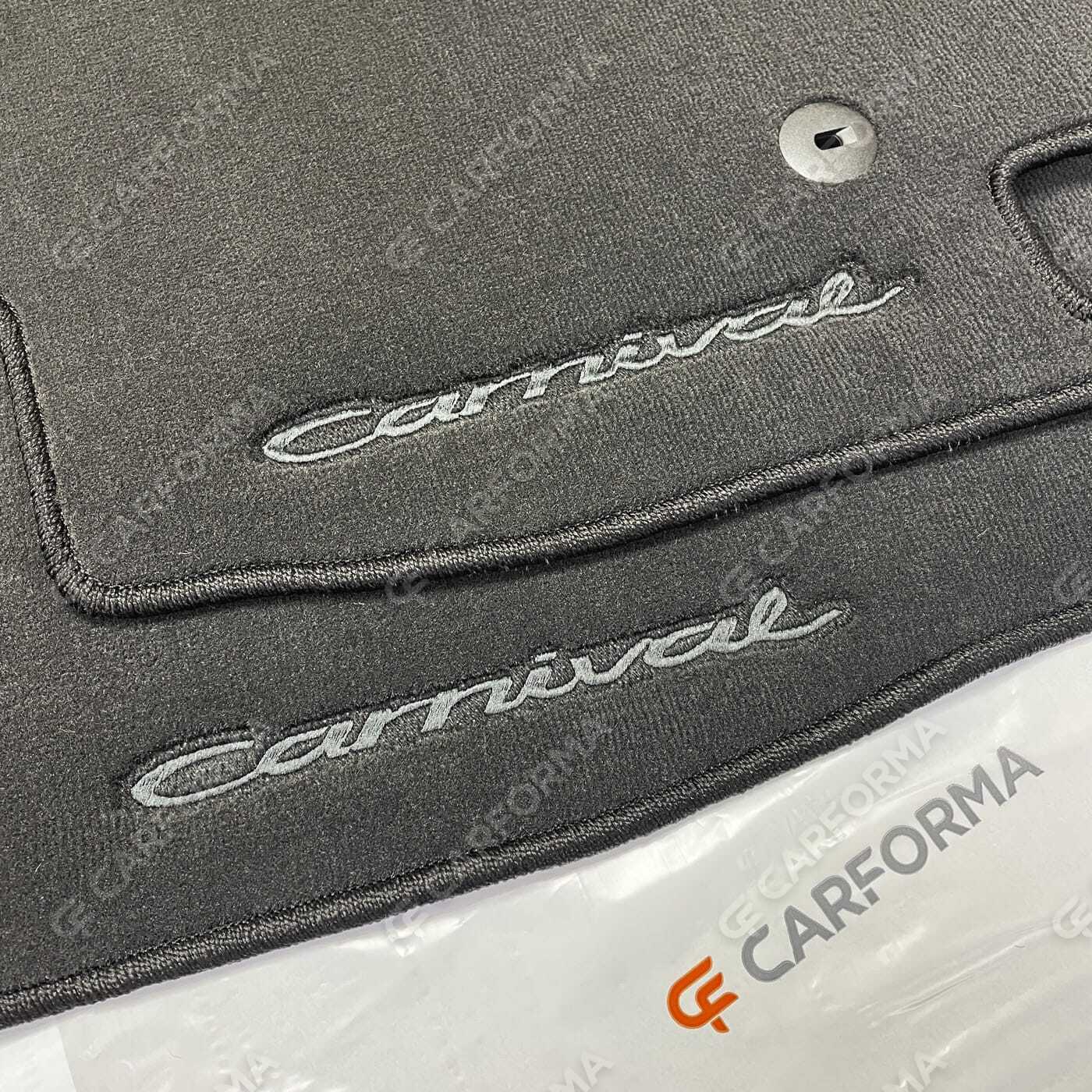 Ворсовые коврики на KIA Carnival IV 7 мест без оттоманок 2020&nbsp;-&nbsp;2026 в Благовещенске