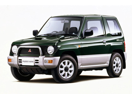 Ворсовые коврики на Mitsubishi Pajero Mini I 1994 - 1998 в Благовещенске