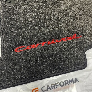 Ворсовые коврики на KIA Carnival IV 7 мест без оттоманок 2020&nbsp;-&nbsp;2026 в Благовещенске