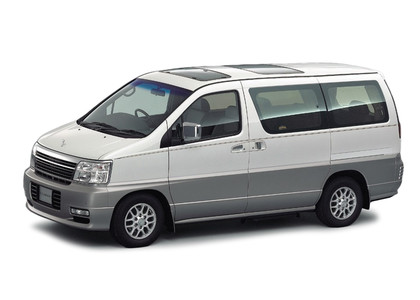 Ворсовые коврики на Nissan Elgrand (E50) 1997 - 2002 в Благовещенске