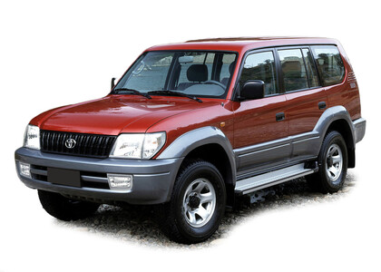 Ворсовые коврики на Toyota Land Cruiser Prado 95 1996 - 2002 в Благовещенске